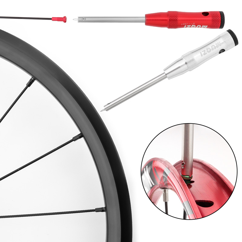 MUQZI-Herramienta de controlador de pezón de radios para bicicleta de montaña, llave de instalación de extracción de pezón, herramienta de inserción de pezón de radios de bicicleta