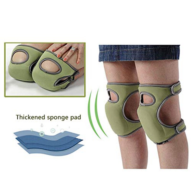 Rodilleras de jardinería, rodilleras para el hogar para limpieza de jardinería, correas ajustables rodilleras para fregar pisos trabajo suave comodidad F