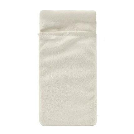 1pc przenośna torba ze sznurkiem robić przechowywania banku mocy dwuwarstwowa słuchawka robić ładowania danych na kable 18x10cm: beige