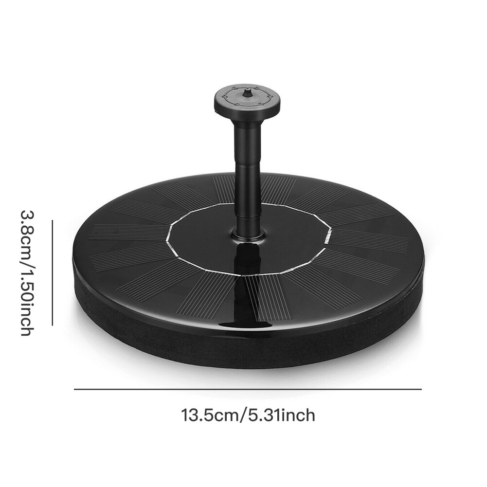 Led Solar Fontein Pomp 210L Draagbare Drijvende Zonne-energie Fontein Pomp Voor Vogelbad Achtertuin Vijver Tuin Decor