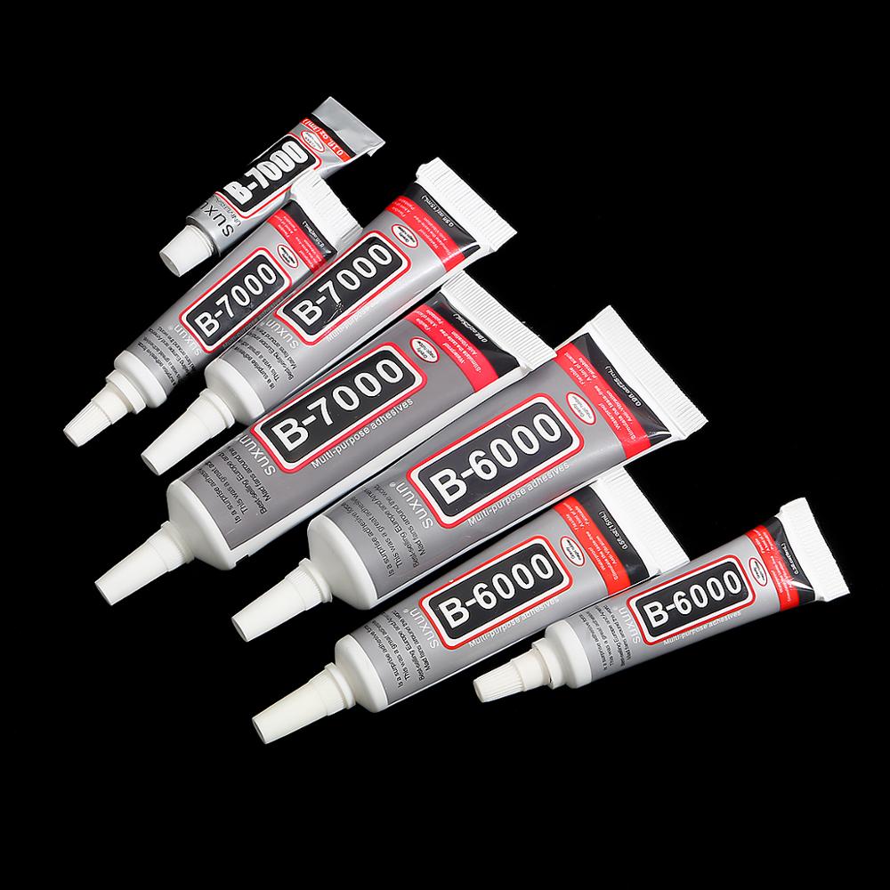 1 pz stile mescolare strass colla fredda B7000 B6000 resina epossidica super colla sigillante per gioielli strass vetro scarpe per telefoni cellulari