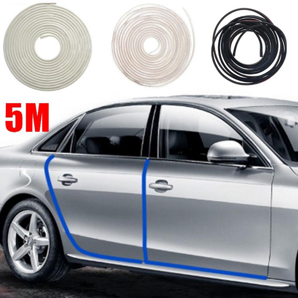 Bande de Protection anti-rayures pour voiture Type U 5M/8M, Protection contre les rayures pour moulage, anti-frottements, bande de caoutchouc pour bricolage