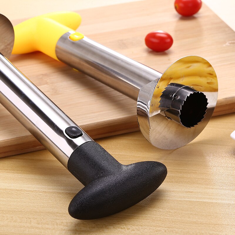 1Pc Rvs te gebruiken Ananas Peeler Accessoires Ananas Snijmachines Fruit Mes Cutter Corer Slicer Keuken Gereedschap
