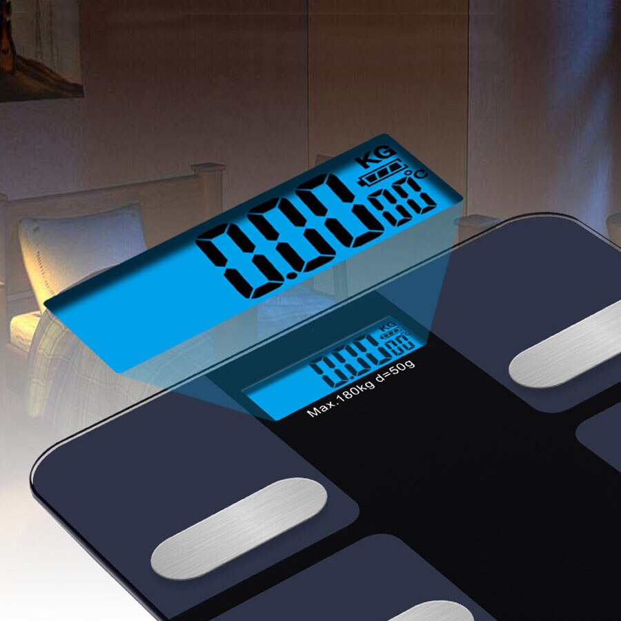 High Sensitivity Digital Body Weight Scale Smart Balance Connected Bathroom Body Fat Scale Human Weighing Scale Body Fat Weight