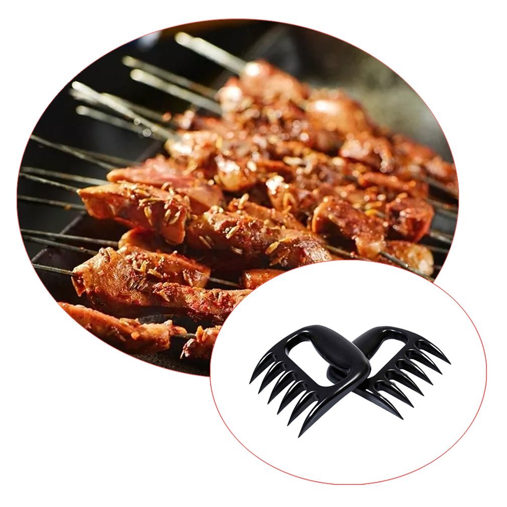 Food Grade Bear Claw Meat Shredder Barbecue Fork Portable Meat Separator Sharp High Temperature Meat Shredder
