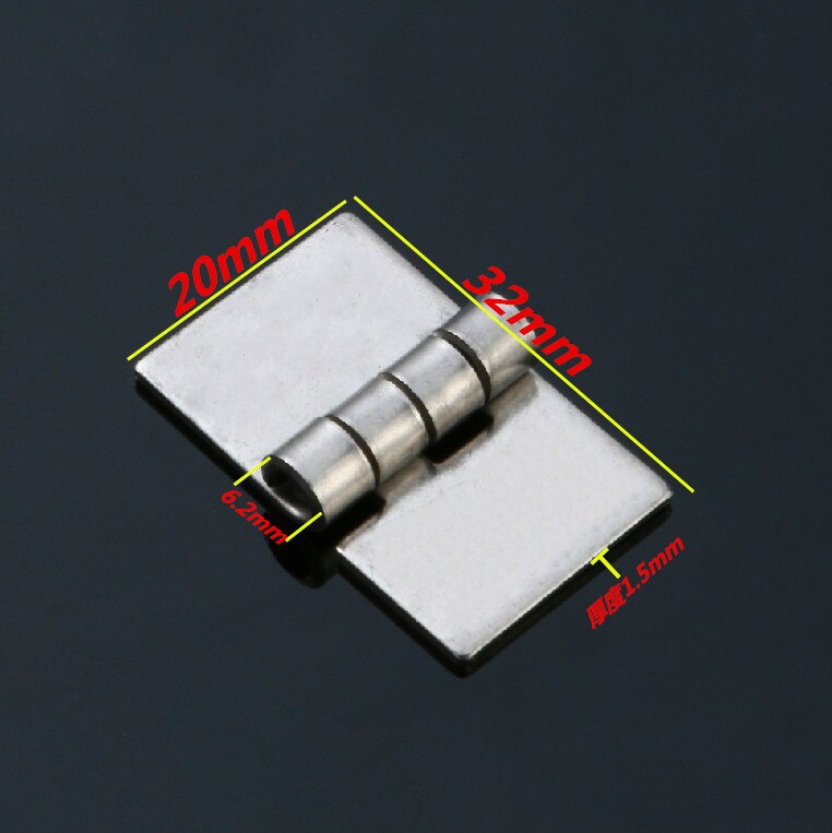 Jd 10Pcs 304 Rvs Scharnier Polijsten Industriële Meubels Hardware Accessoires Metalen Lassen Scharnier: 20X32X1.5