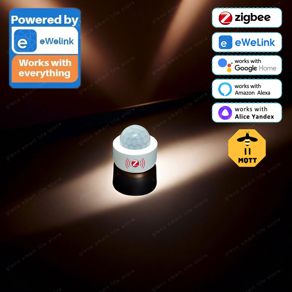 Zigbee Mini Pir Bewegingsdetector Infrarood Beveiliging Inbraakalarm Sensor Menselijk Lichaam Beweging Detectie Voor Alexa Google Home 2Mqtt