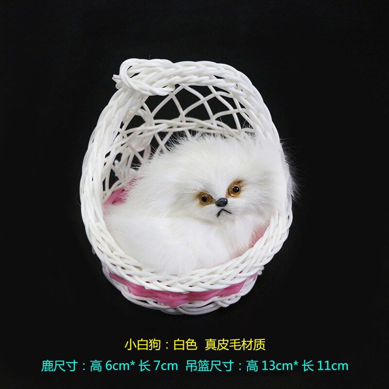 Cesta colgante con forma de gato de simulación, artesanía de juguete de felpa, juguetes blandos de para estudiantes y niños, decoración para de vacaciones, peluches de vocalización: 19 Vocalization