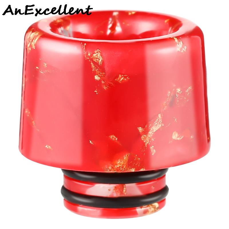 510 Paddestoel Hoofd Goudfolie Gemengde Kleur Connector Standaard Deksel Montage Resin Drip Tip Voor Ice Maker Koffie Mod Machine gunsten: ECI4100RD