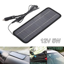 Solar Panel 12V 5W Battery Charger System Portable Maintainer Marine Boat Car SDF-SHIP