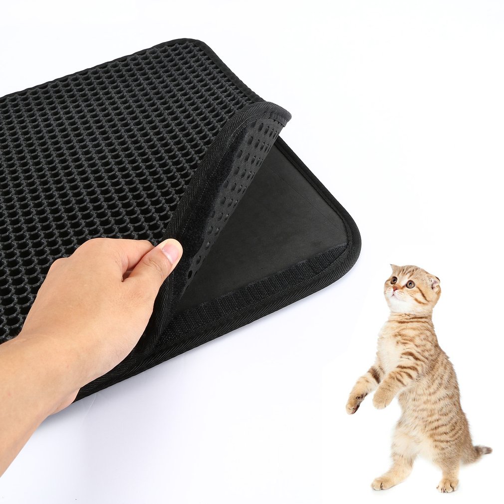 Splash Reusable Cat Cat Sand Box Waterproof Potty Pet Toilet Cat Potty Universal Pet Products Eva Double Cat Litter Mat