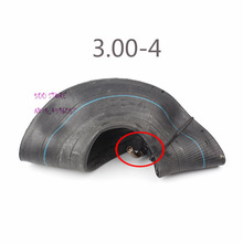 Tubo interno de neumático de motocicleta 3,00-4, tubo de válvula de metal de neumático de para bicicleta Scooter eléctrica y de Gas,