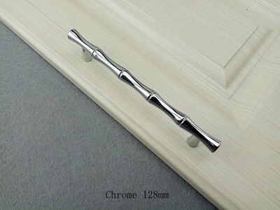 Bambus-Stil Griff für Möbelbeschläge Chrom Bronze- Griff Küchenschränke Tür Schublade Knopf Kleiderschrank Schrank Griff zieht: Blau