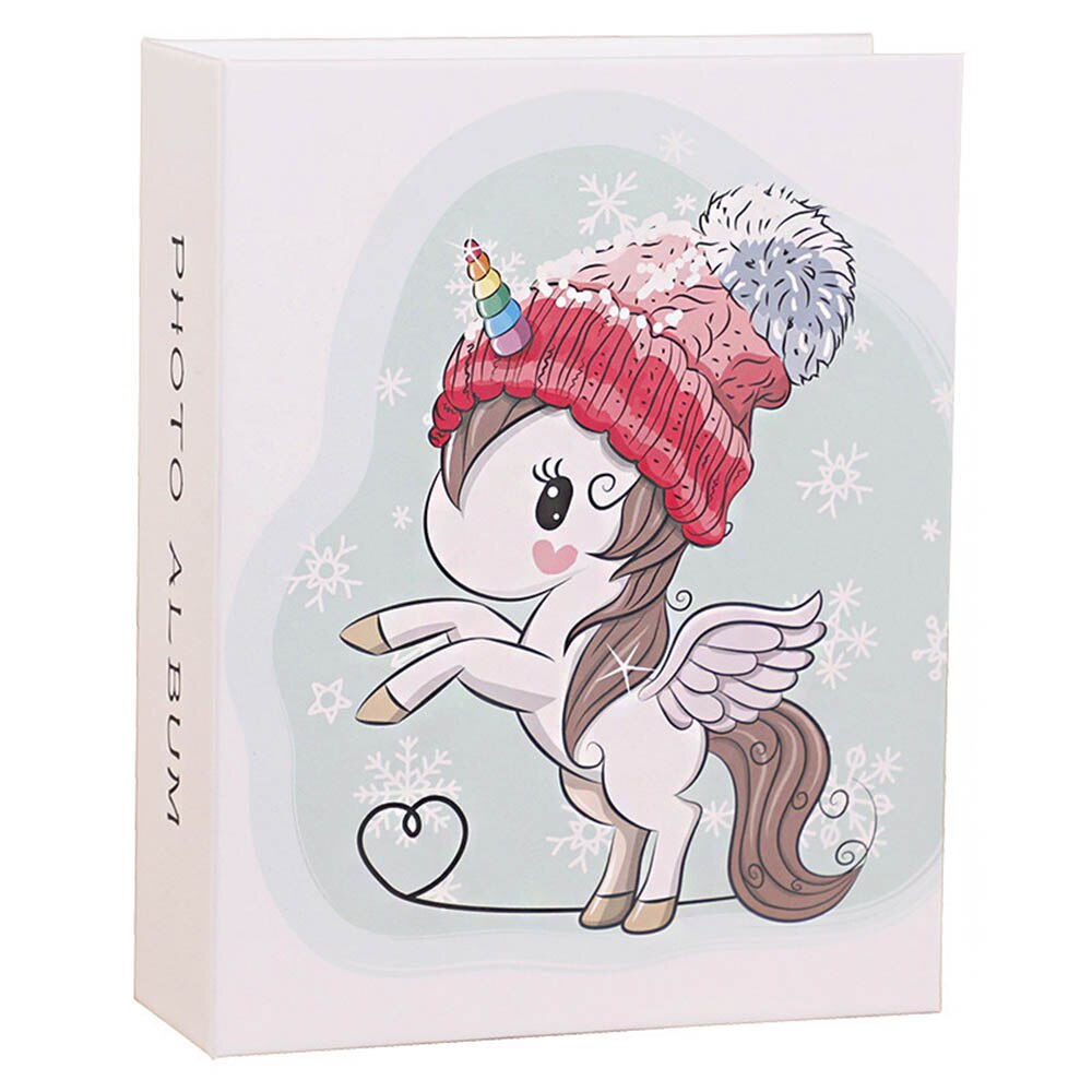 Album Photo 6 pouces, 100 poches, livre Photo interstitiel, pour enfants, famille, cadre de rangement d'images: Unicorn