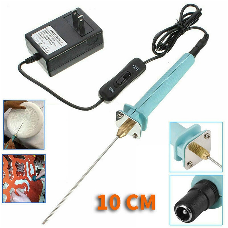 Tragbare Styropor Schneiden edelstahl Schaum Cutter 30W 10CM Elektrische Schaum Polystyrol Schneiden Maschine Stift Mit Adapter