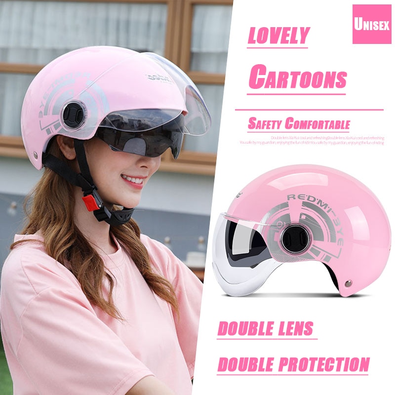 ANDES Helmet Electric Motorcycle Summer Seasons Gray Men Lady Half Helm Locomotive Cute Summer Full Helmet Light