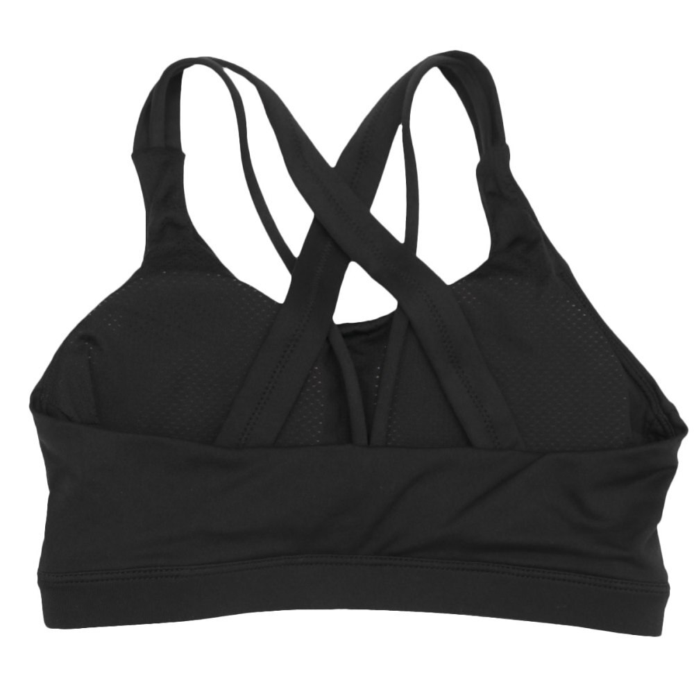 1 Pc Sports Vest Shockproof Gather Sports Bra Underwear Yoga Suit Adjustable Wear Fitness Beautiful Vest for Lady Girl Black (Si