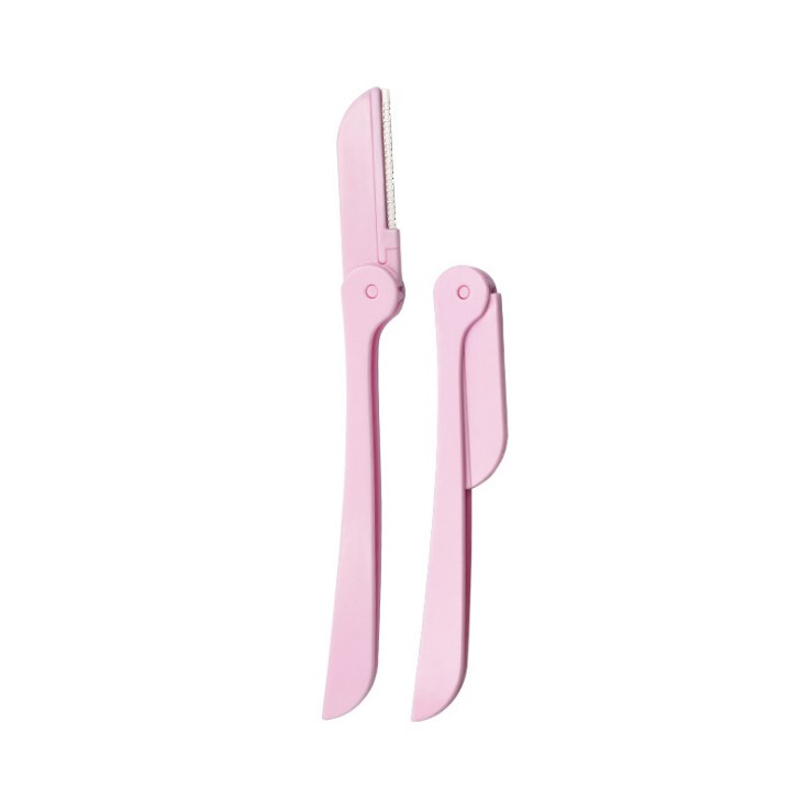 Kit de depilación portátil para cejas, maquinilla de afeitar facial para mujer, juego de cosméticos de corte plegable para cejas, 1/3 / 6 uds.: 3PC Pink