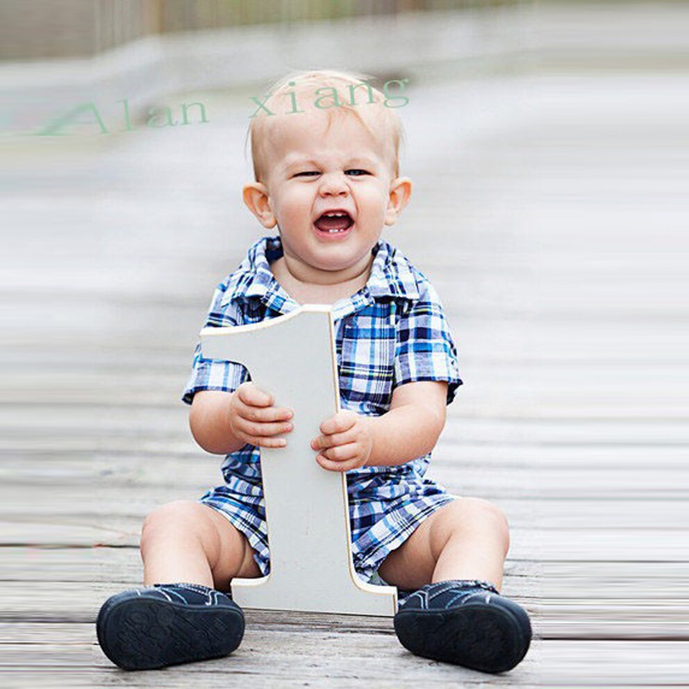 0-9 Sign Baby Photo Prop First Birthday One Sign "1", First Birthday Sign, Wooden Age Numbers Photography Props