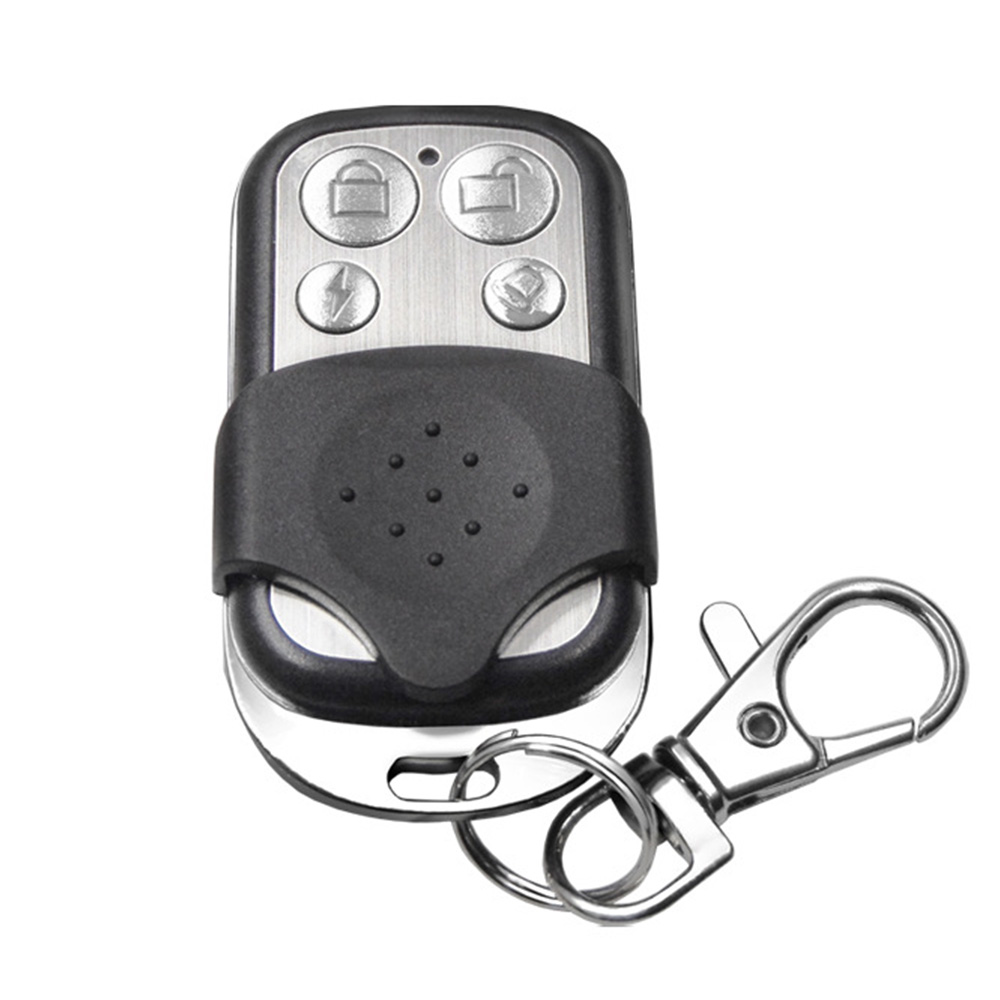 433MHz Metal Push Button Remote Control Transmitter ABCD/Lock Unlock 4Button Universal 4 Buttons Garage Door Opener Remote: WHITE
