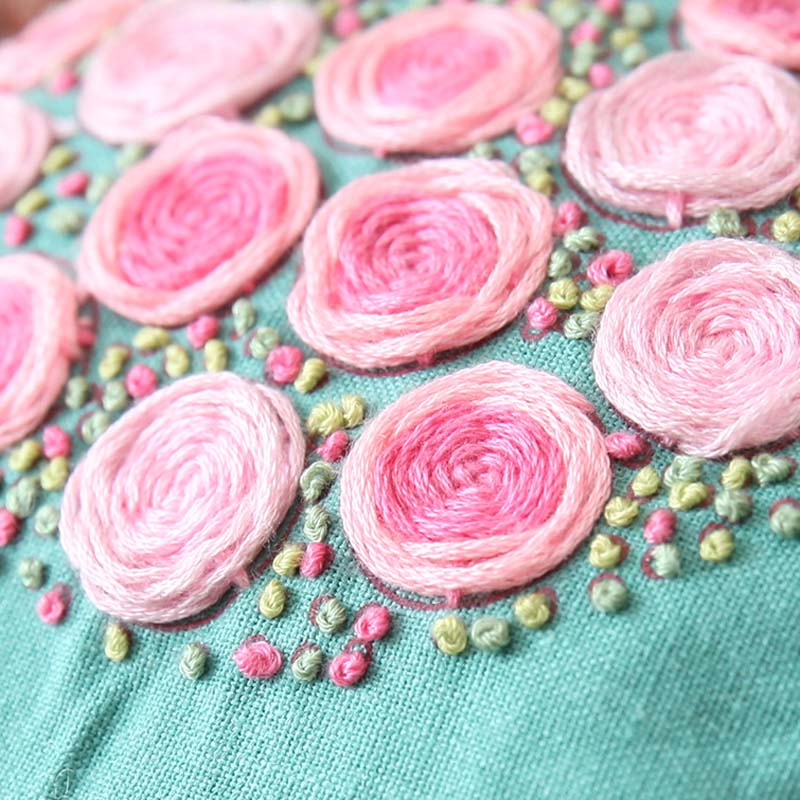 Kits de bordado para bolsos, bordado floral, cadena para monedas, bolsas para teléfono, conjuntos de punto de cruz con bastidor de bordado, cumpleaños y navidad.