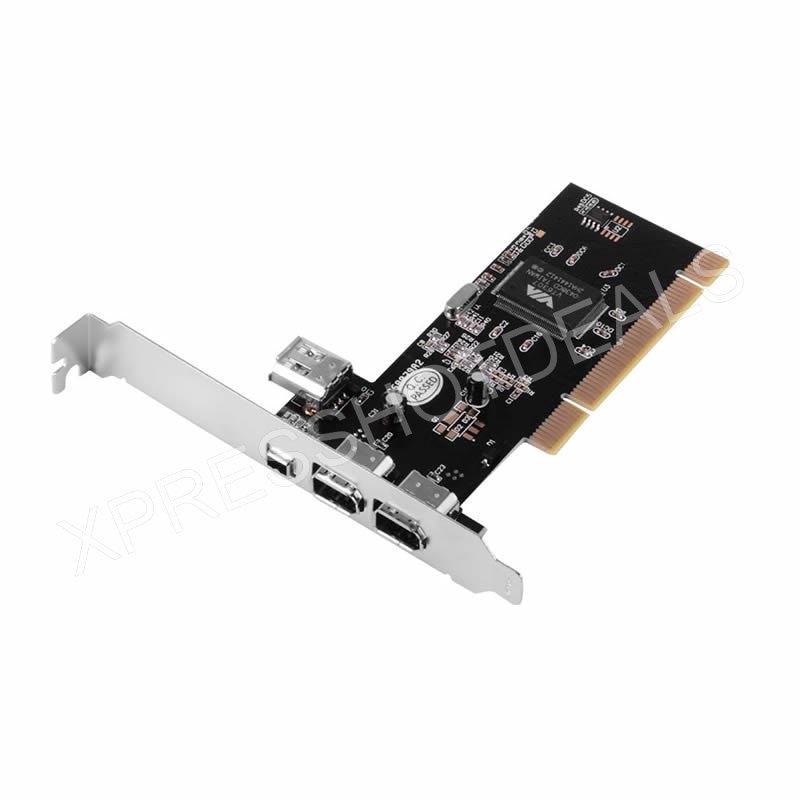 Pci 4 Poorts Firewire Ieee 1394 1394A 4/6 Pin Controller Card Adapter