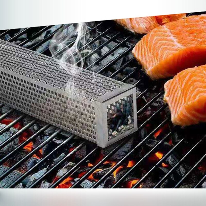 12 Inch BBQ Smoke Tube Stainless Steel Charcoal Pellet Grill Smoker Box Barbecue Cooking Smoke Generator