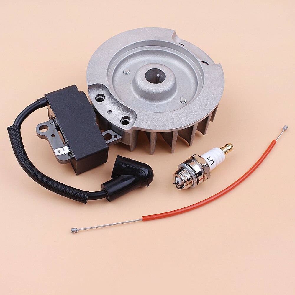 Flywheel Ignition Coil Module Throttle Cable Kit For HUSQVARNA 450 445 445E 450E Chainsaw Replacement Parts 544111801 573935701