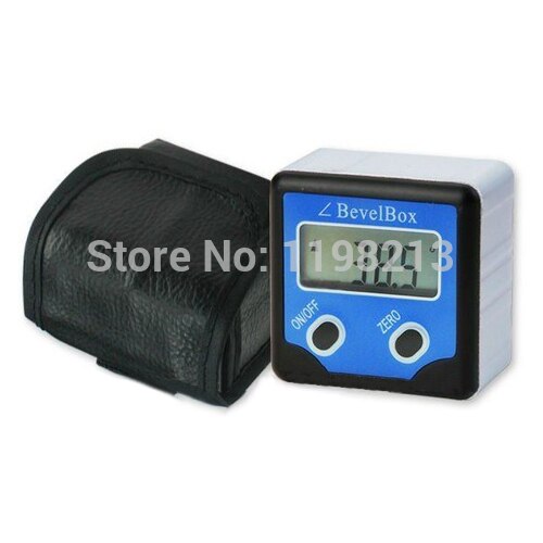 Mini Digital Protractor Bevel Box - Blue (1 x CR2032) level meter
