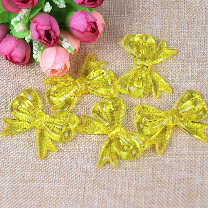 10Pcs 37*47Mm Transparant Acryl Boog Imitatie Crystal Losse Kralen Armband Ketting Sieraden Diy Bead Sieraden Met