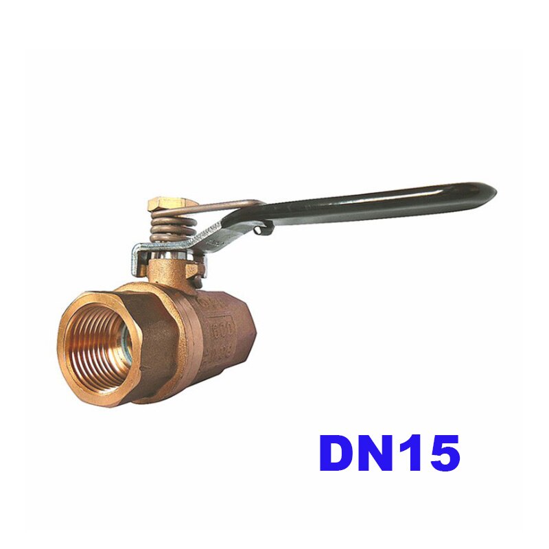 Ball valve brass Stainless steel Small Spring automatic return ball valve DN15 Female thread 1/2" BSP 2 way valve