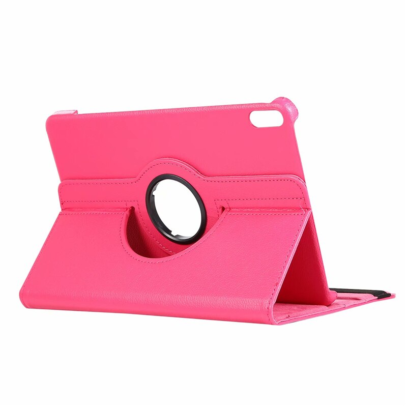 360 Degree Rotating for Huawei MatePad Mate Pad 10.4 Case BAH3-W09 BAH3-AL00 PU Leather Tablet Cover for Huawei Honor V6 Case: Rose red / For MatePad 10.4