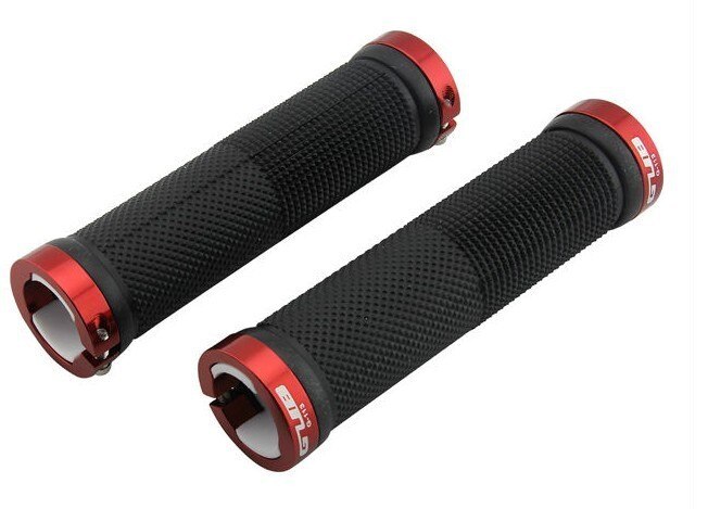 Fietsen Afsluitbare Handgreep Voor Fiets Mtb Road Bike Stuur Fiets Grip Bike Aluminium + Rubber 7 Kleuren Gub 113: Red