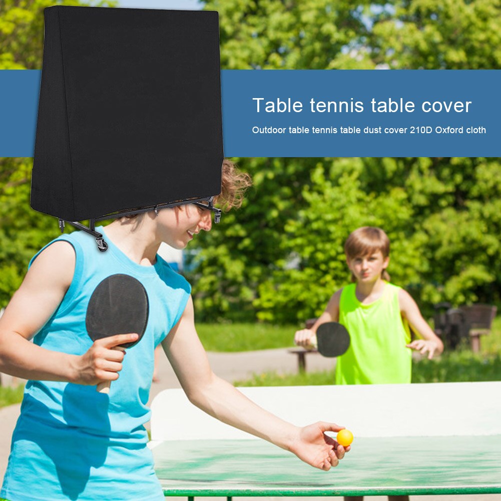 Waterproof oxford cloth table tennis table protective cover, portable indoor/outdoor multifunctional furniture case, dustproof