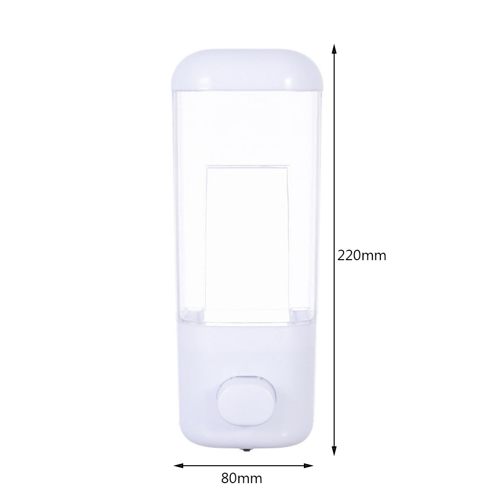 500ML Liquid Soap Dispensers Bathroom Wall Mount Shower Shampoo bottle Lotion Container Holder Non Perforated Hotel Toliet: 500ml