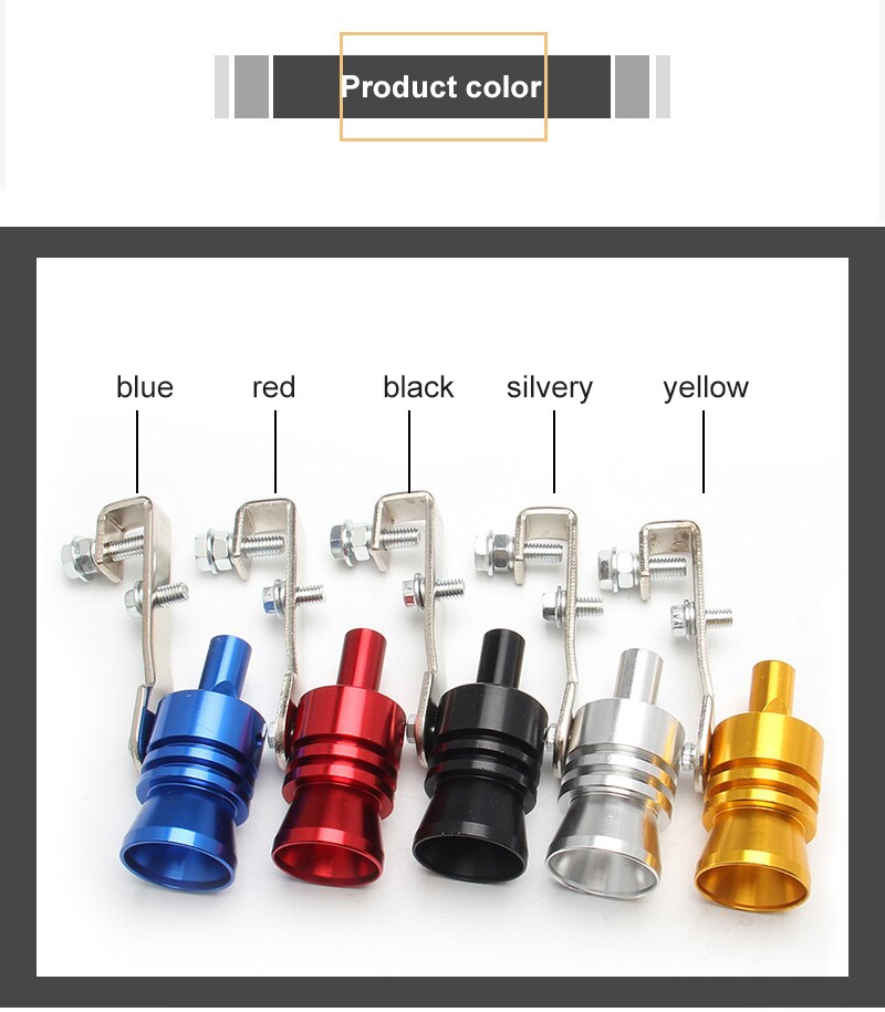 Car Tuning Exhaust Turbo Faux Sound Generator Turbo Whistle Motorcycle Parts Needle Turbo Sound Whistle FAST