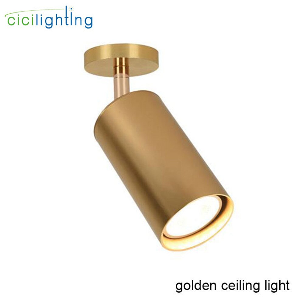Moderne 7W GU10 LED Spoor Spots COB Plafond Lampen zwart wit golden Verstelbare AC85-260V Verlichtingsarmaturen Woonkamer Winkel: gold ceiling light / 7W 4000K