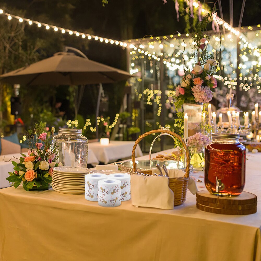 1 Roll of Roll Paper Christmas Roll Paper for Christmas Party Home