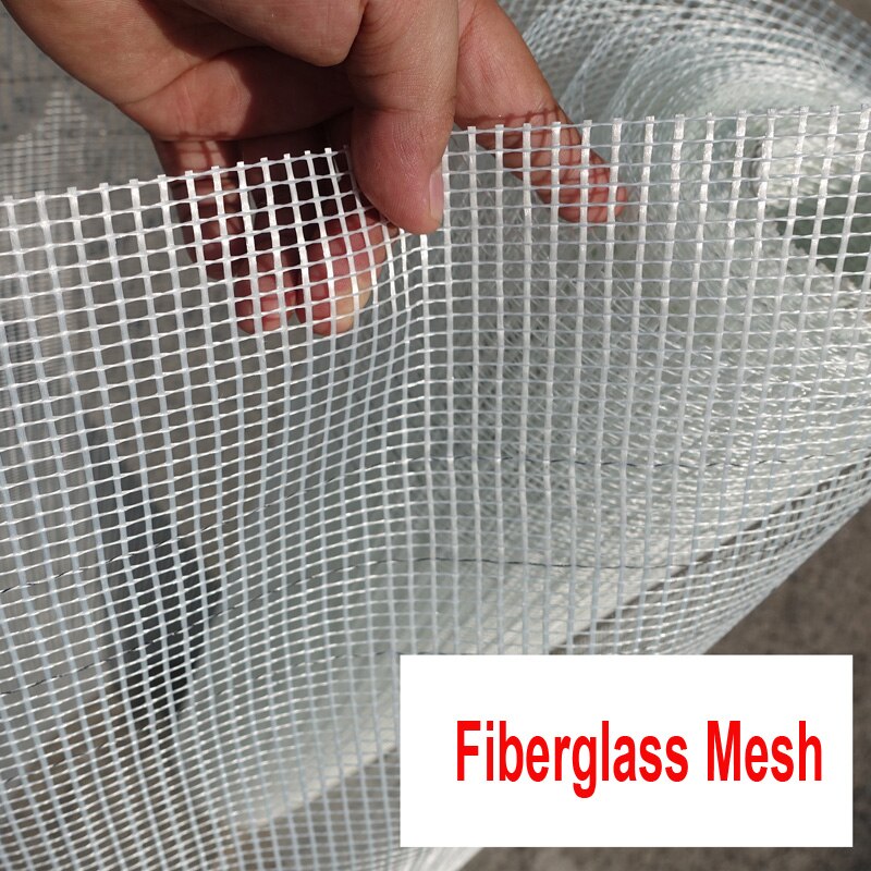 Witte Glasvezel Mesh Voor Mozaïeken Maken Zelfklevende Grid Tape Waterdicht Brandveilig Diy Muur Bouw Crack Weerstand