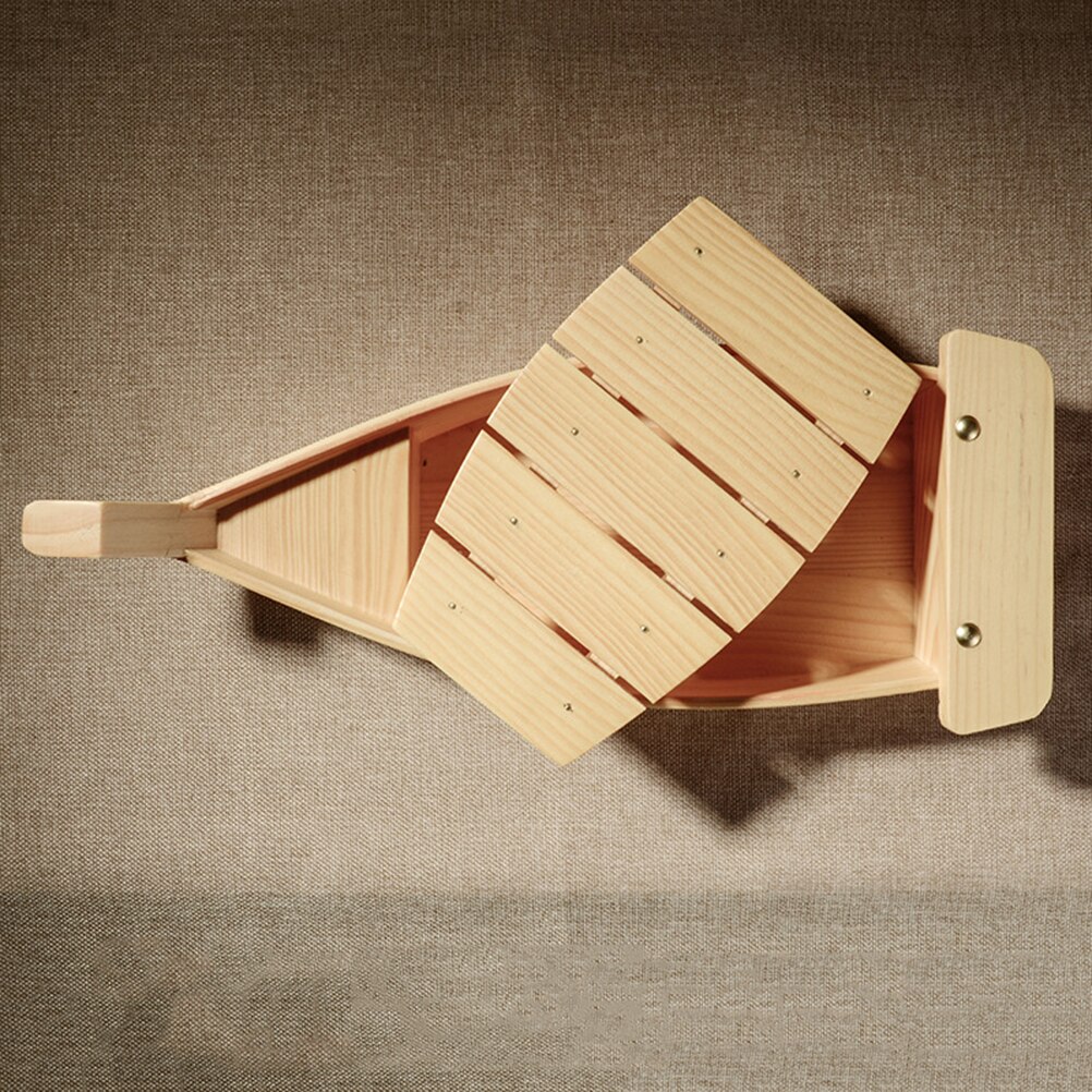 Wooden Sushi Plate Boat Shaped Dish Japanese Style Snack Tray Serving Dish for Home Restaurant