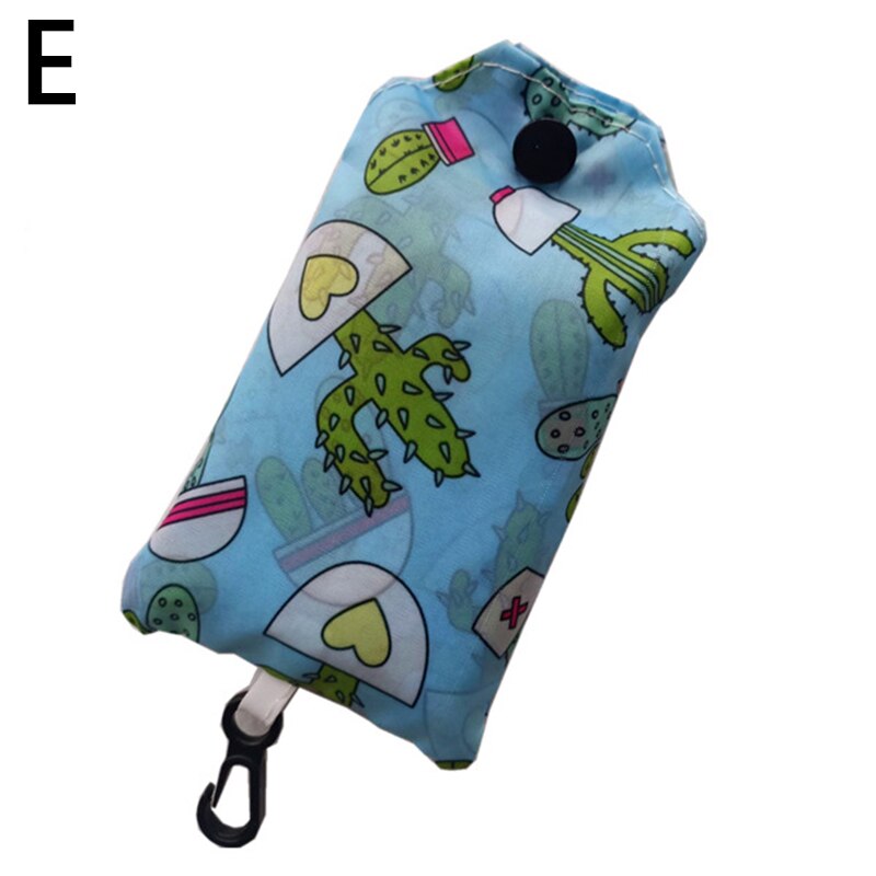 1 pz borse pieghevoli per la spesa per la spesa borsa per la spesa riciclabile borsa per la spesa lavabile ecologica resistente: E