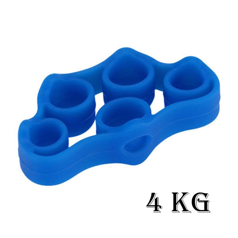 Finger Gripper Resistance Bands Finger Stretcher Silicone Hand Exerciser Grip Strength Wrist Trainer Fitness Equipment: Sky Blue