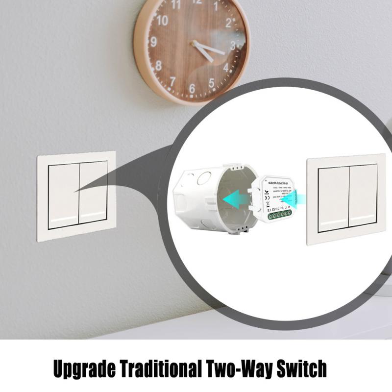 Tuya Smart Switch Zigbee Wifi Dimmer Module 1 Gang 220V With Neutral 2 Way Wireless Control Works With Alexa Google Home