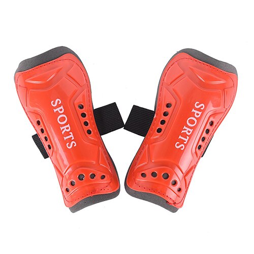 Weiche Fußball Schienbeinschoner für Erwachsene Teenage Leg Protector Fußball Schienbeinschutz Licht Fußball Guards Sport: Rot