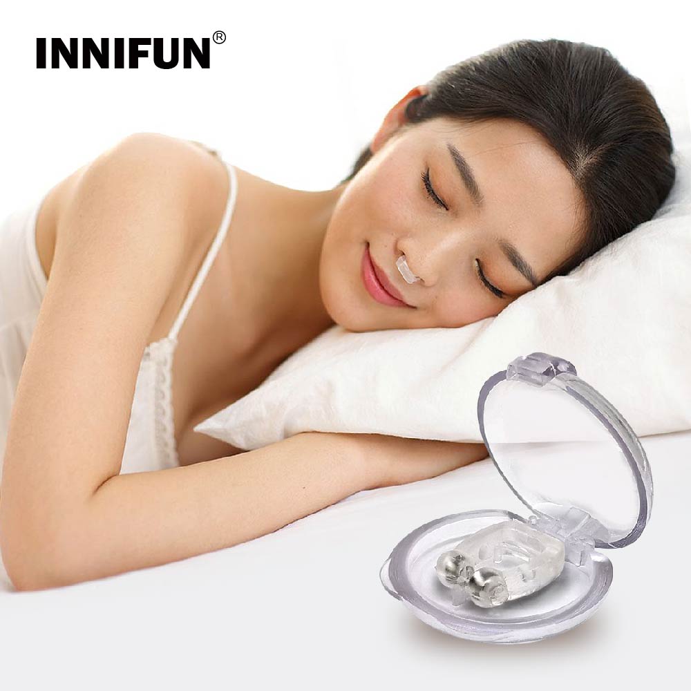 Mini anti snarkning snarkstoppare silikon näsklämma sleep noise guard sova dropshopping populärt