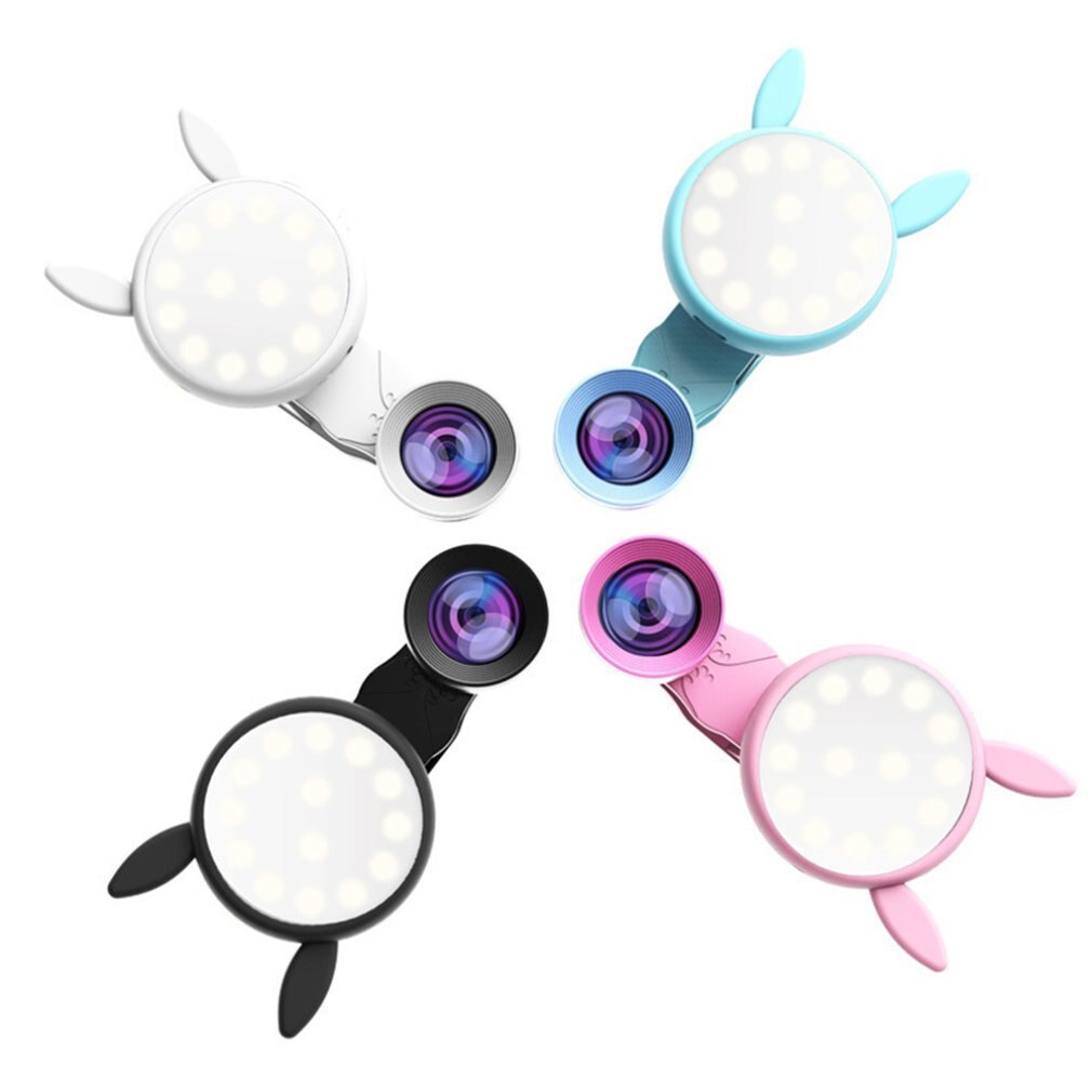 WQ-04 Portatile USB auto-Timer veloce Della Macchina Fotografica Della clip-in poi Telefono se stesso-Timer Della Lampada video Luci di Notte del portato foto di Bellezza Luce di Riempimento