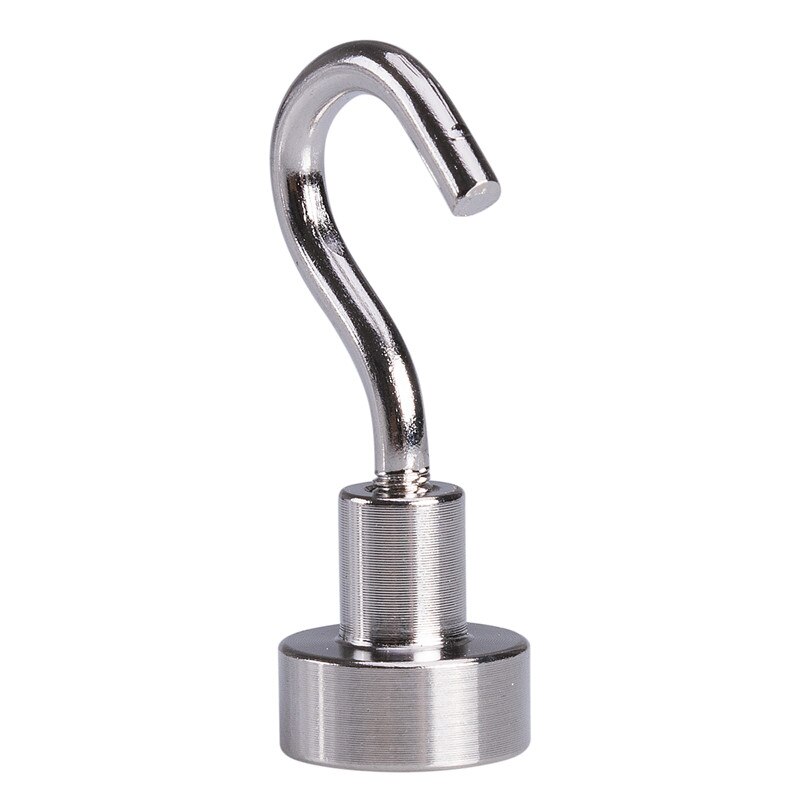Nyaste magnetiska krokar kraftfull krok magnet hållare 10kg sugvägg krok hållare stöd hårdvara magnetiskt verktyg silver: B