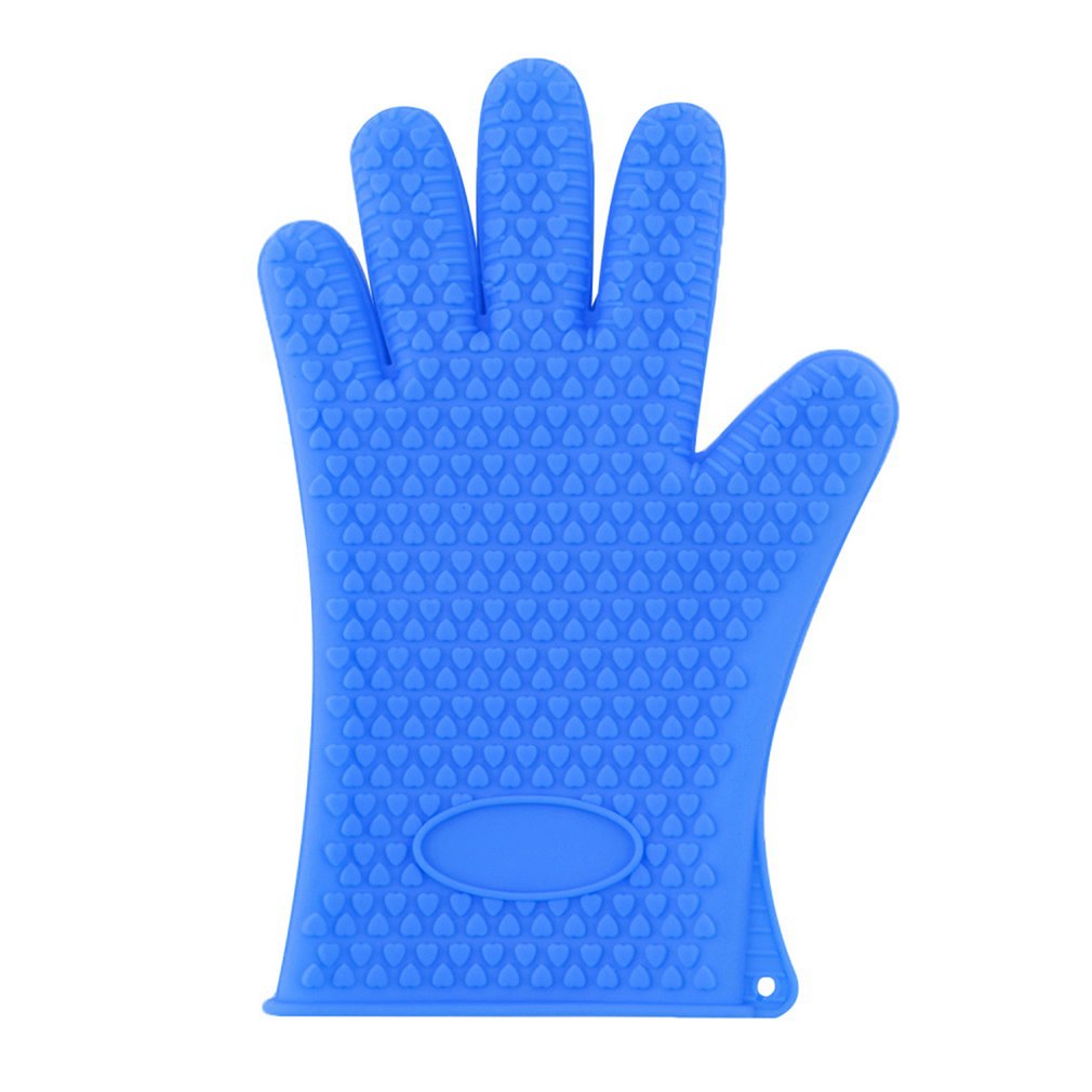 Cuisine micro-ondes mitaine four isolé résistant à la chaleur Silicone gant four porte-Pot cuisson BBQ cuisson outil antidérapant