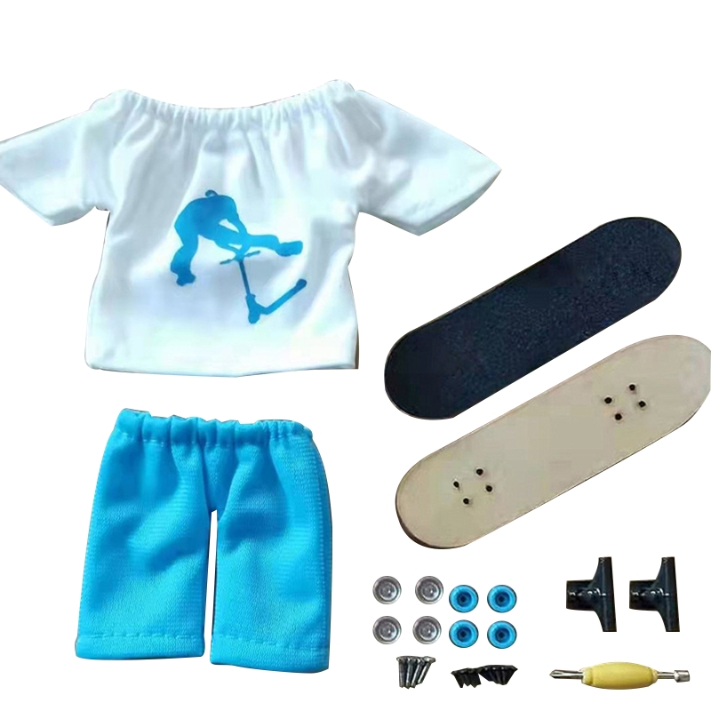 Mini Vinger Board Model Kits Vinger Skateboard Toets Flexibele Tafel Spel Voor Kinderen Hobby Verzamelaars 87HD