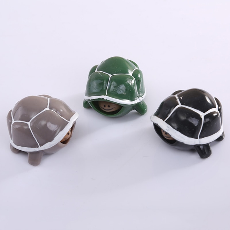 parodia novità Antistress Mano Contrazione Piccola Tartaruga Giocattolo di Decompressione Spremere Comoda Tasca trasportare Giocattolo di Decompressione